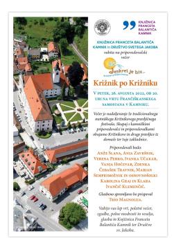 Križnik po Križniku – pripovedovalski dogodek na vrtu frančiškanskega samostana  (2)